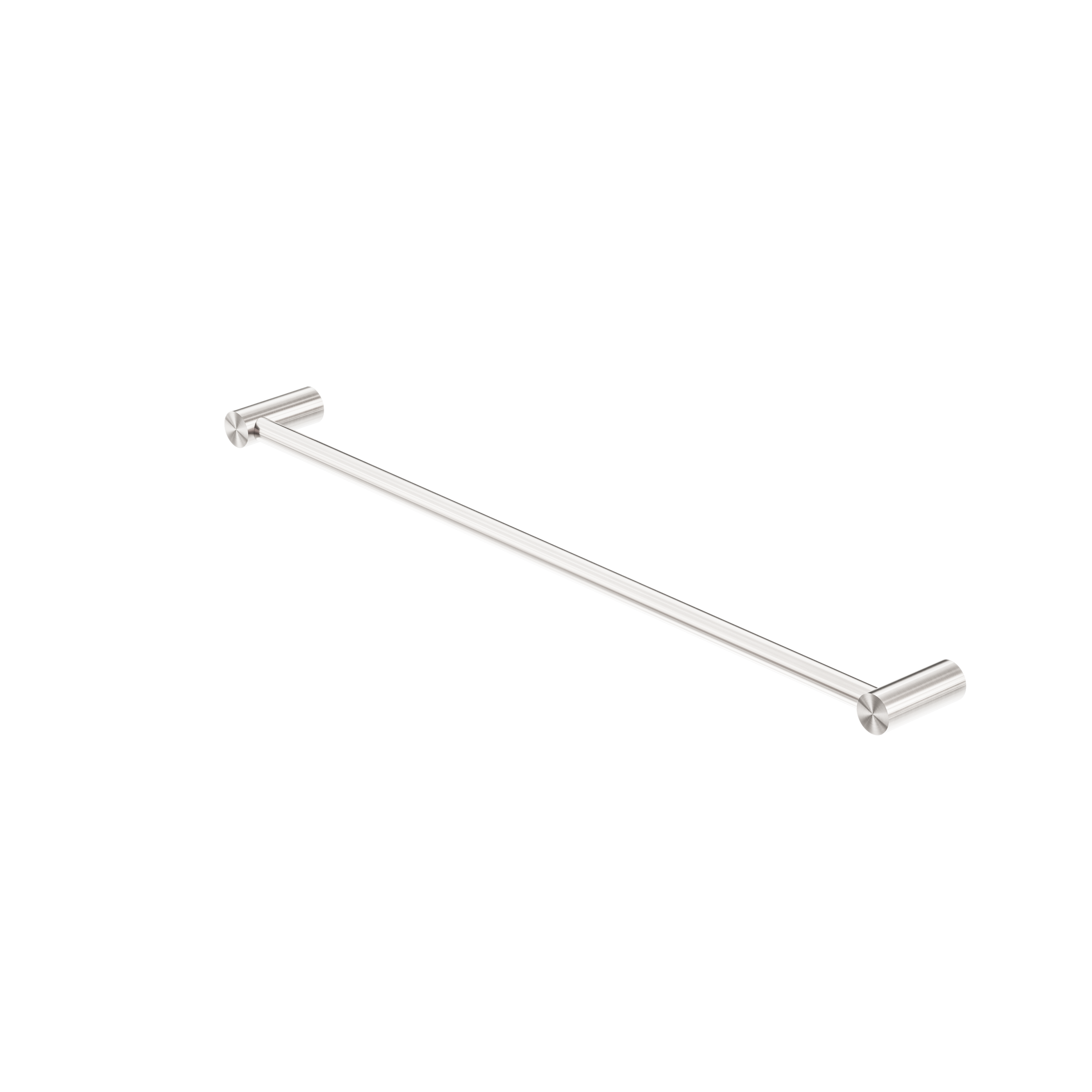 New Mecca Single Towel Rail 600mm Brushed Nickel