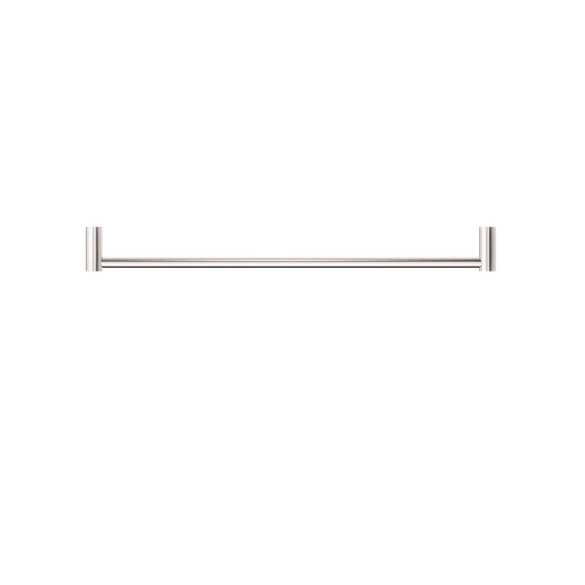 New Mecca Single Towel Rail 600mm Brushed Nickel
