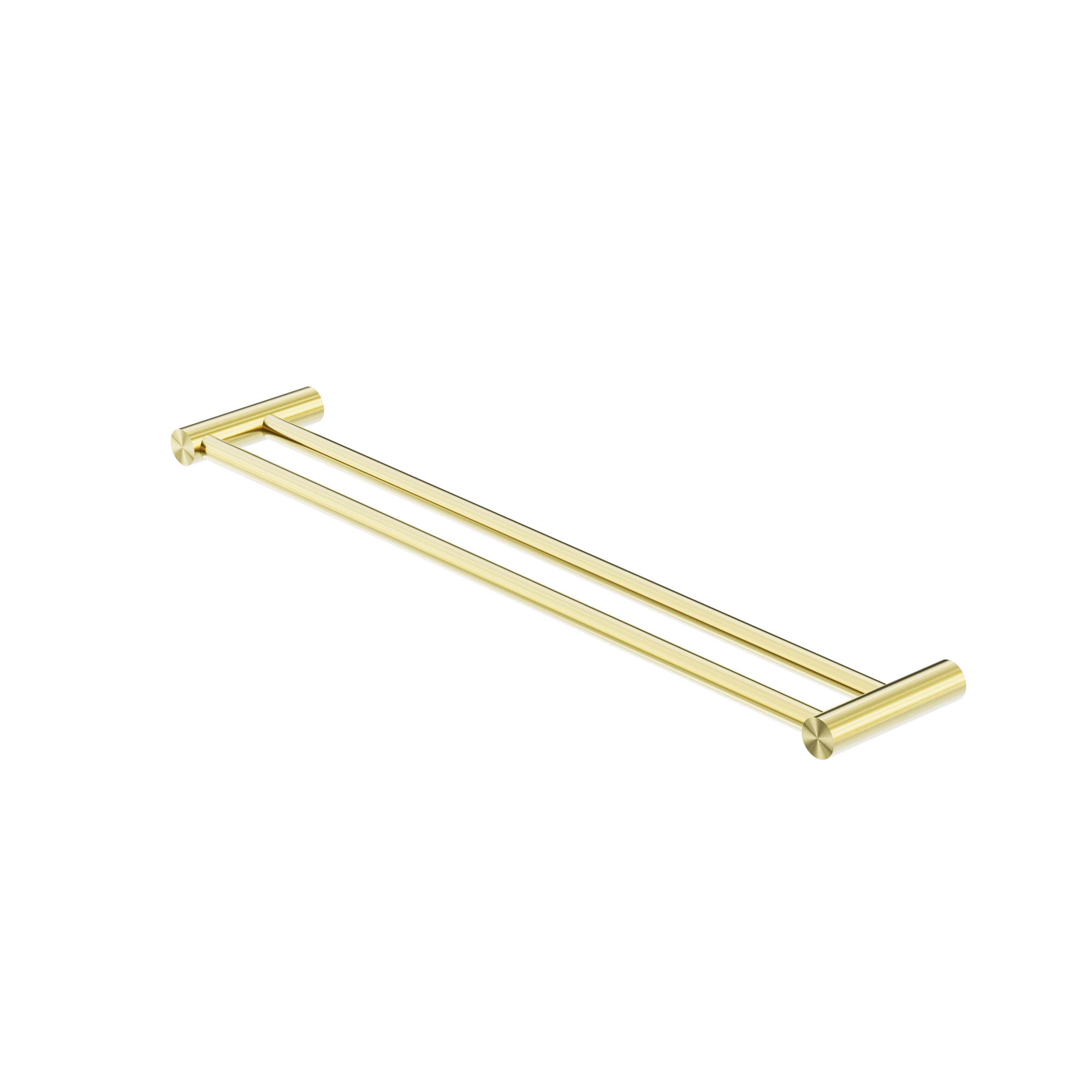 New Mecca Double Towel Rail 600mm Brushed Gold