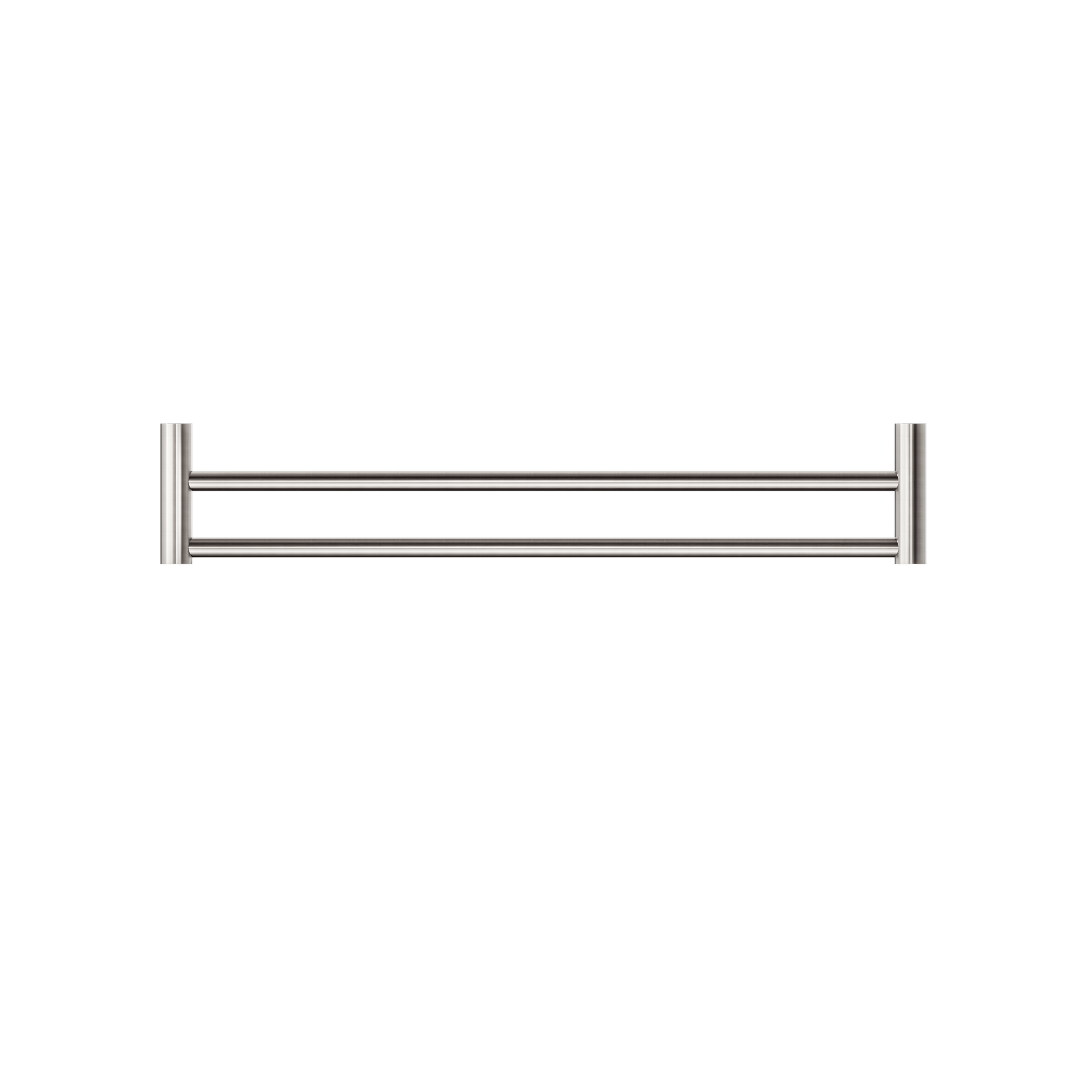 New Mecca Double Towel Rail 600mm Brushed Nickel
