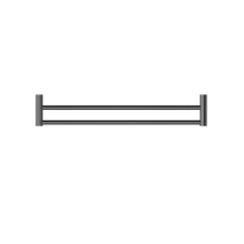 New Mecca Double Towel Rail 600mm Gun Metal