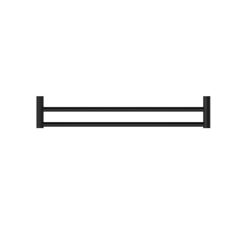 New Mecca Double Towel Rail 600mm Matte Black
