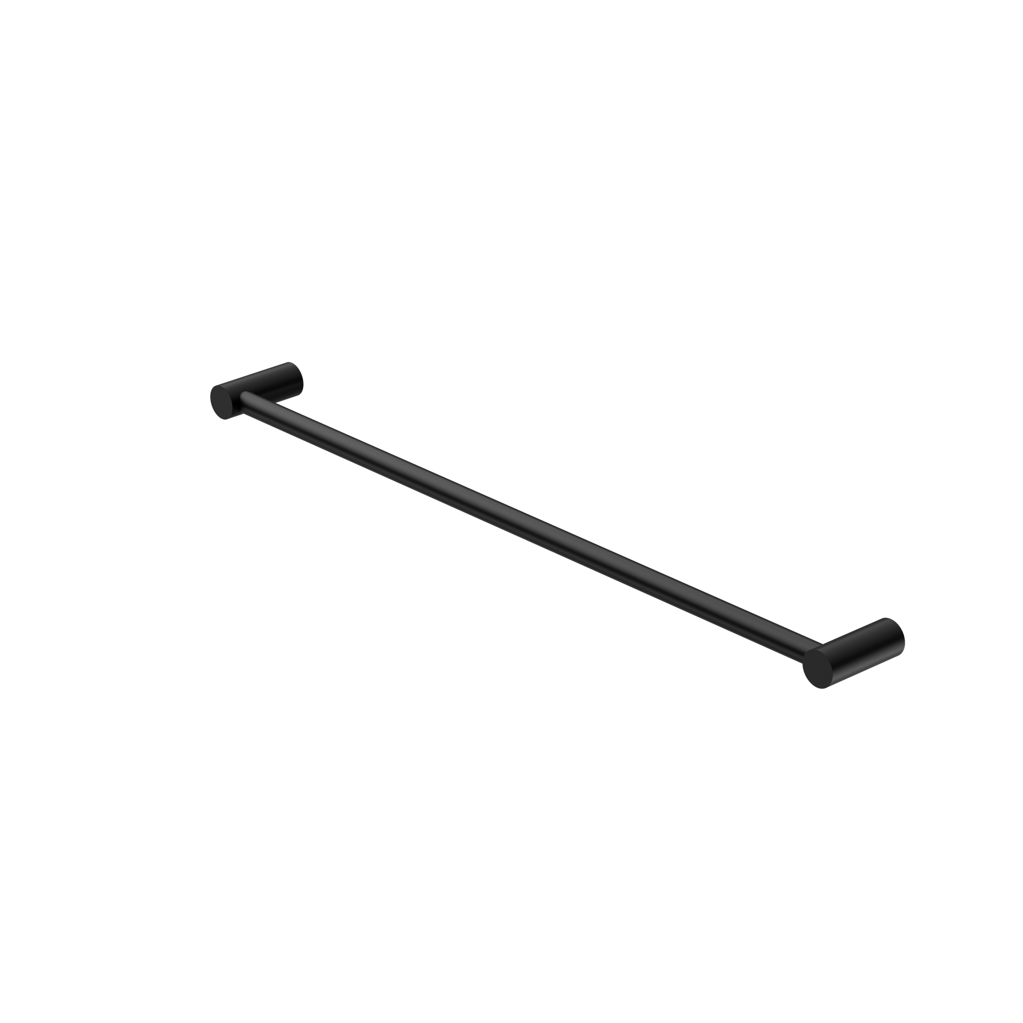 New Mecca Single Towel Rail 600mm Matte Black