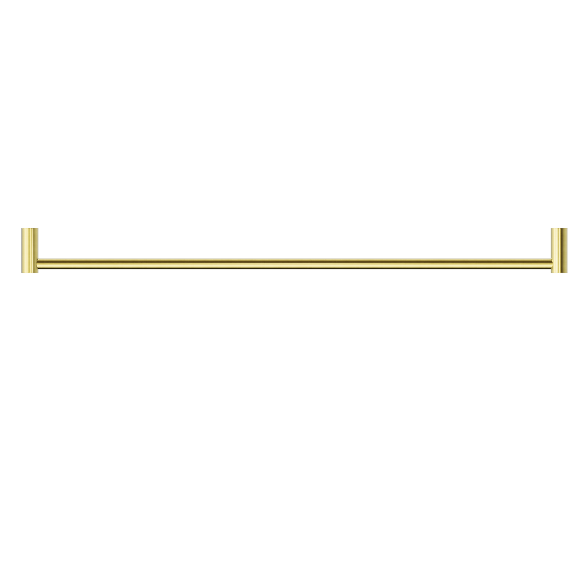 New Mecca Single Towel Rail 800mm Brushed Gold
