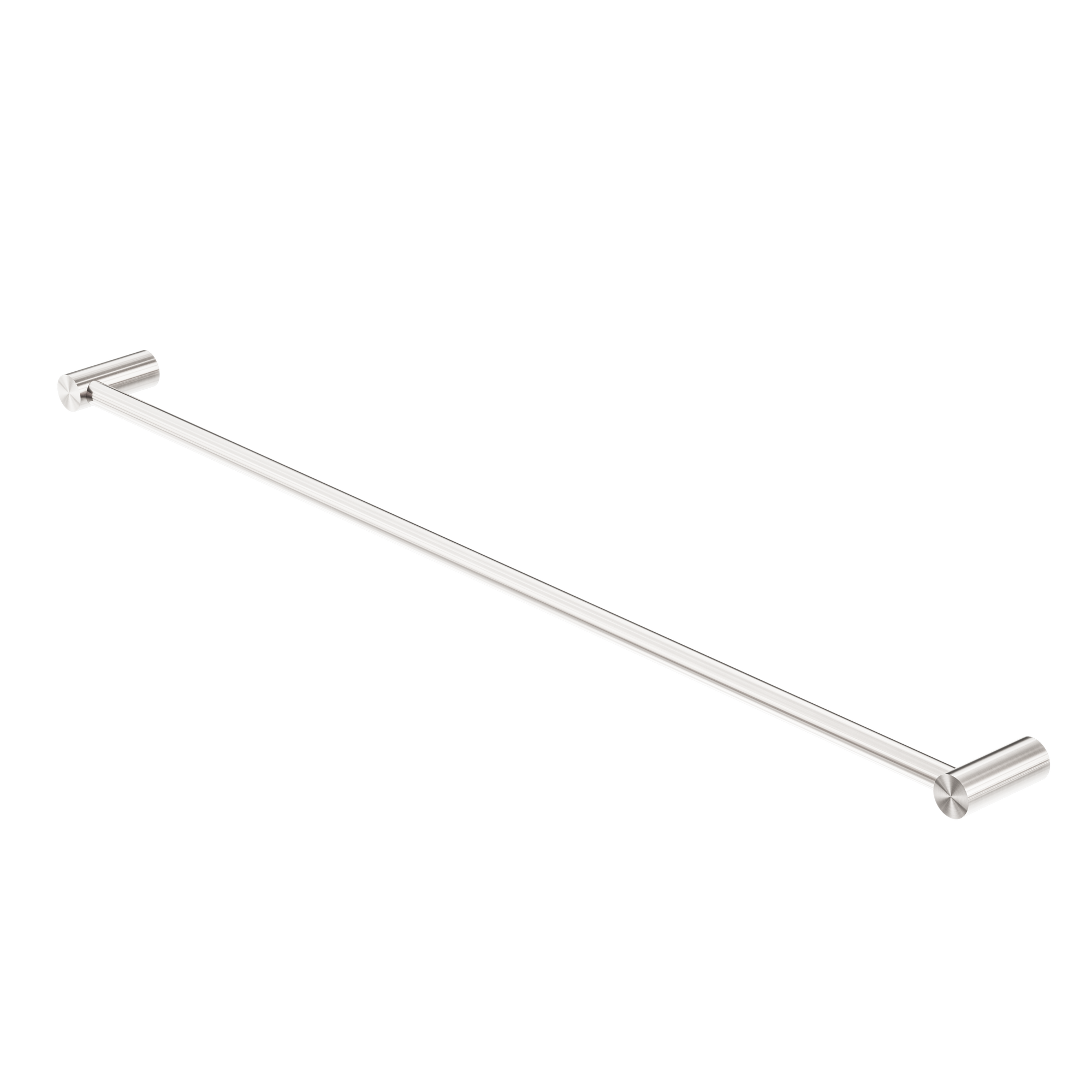 New Mecca Single Towel Rail 800mm Brushed Nickel