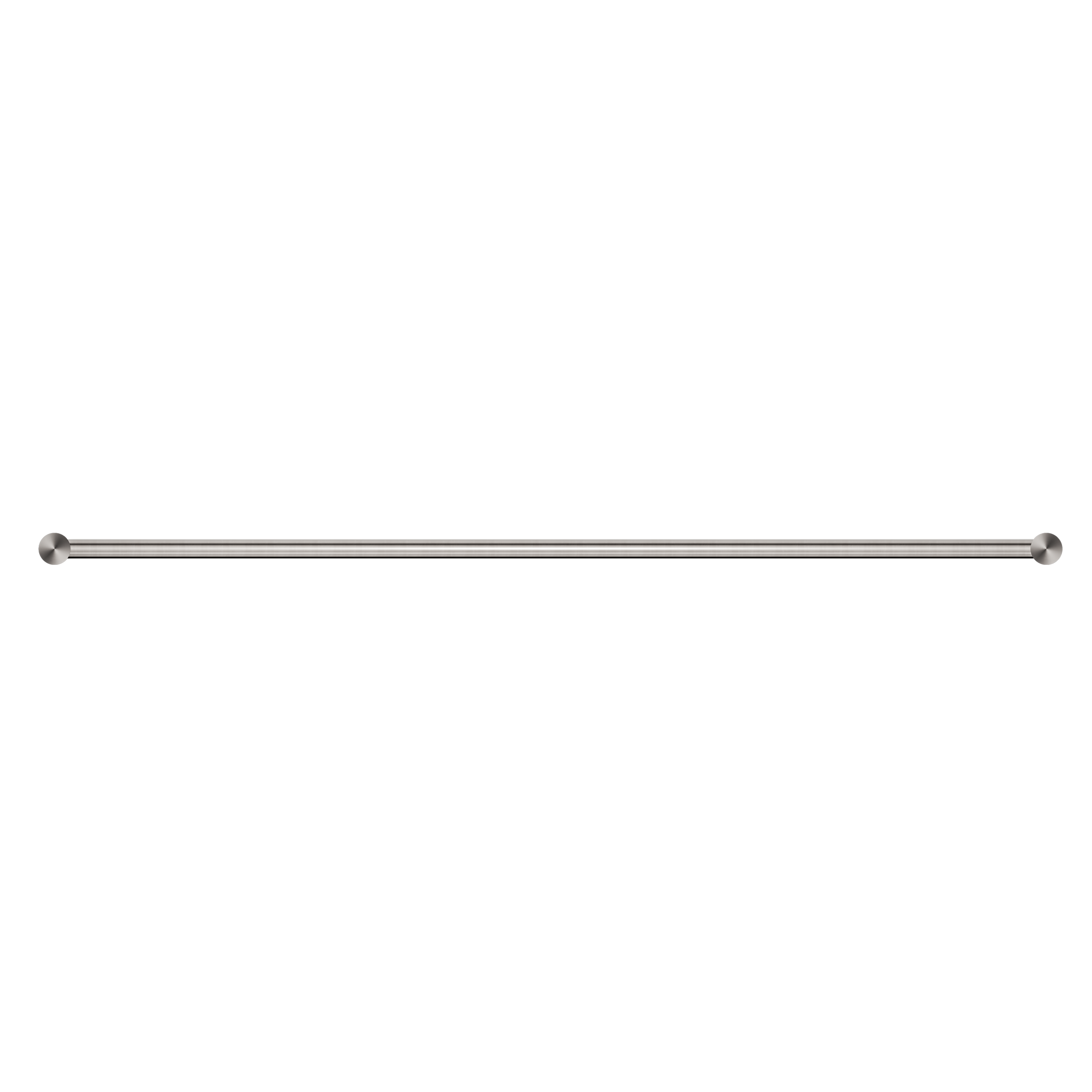 New Mecca Single Towel Rail 800mm Brushed Nickel
