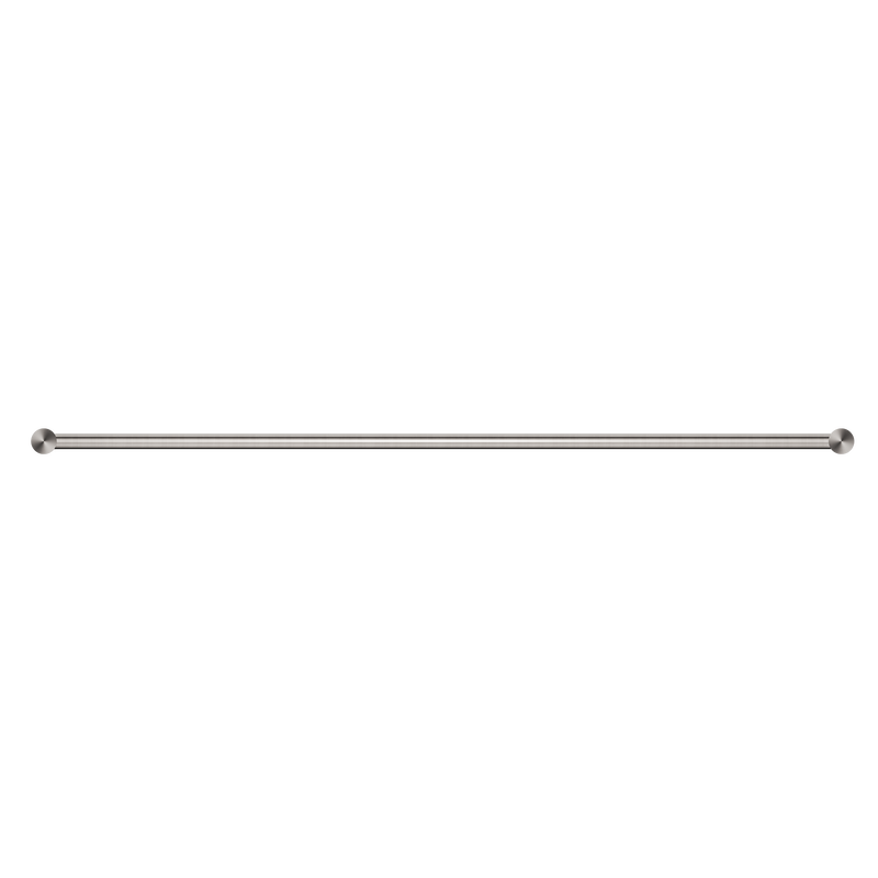 New Mecca Single Towel Rail 800mm Brushed Nickel