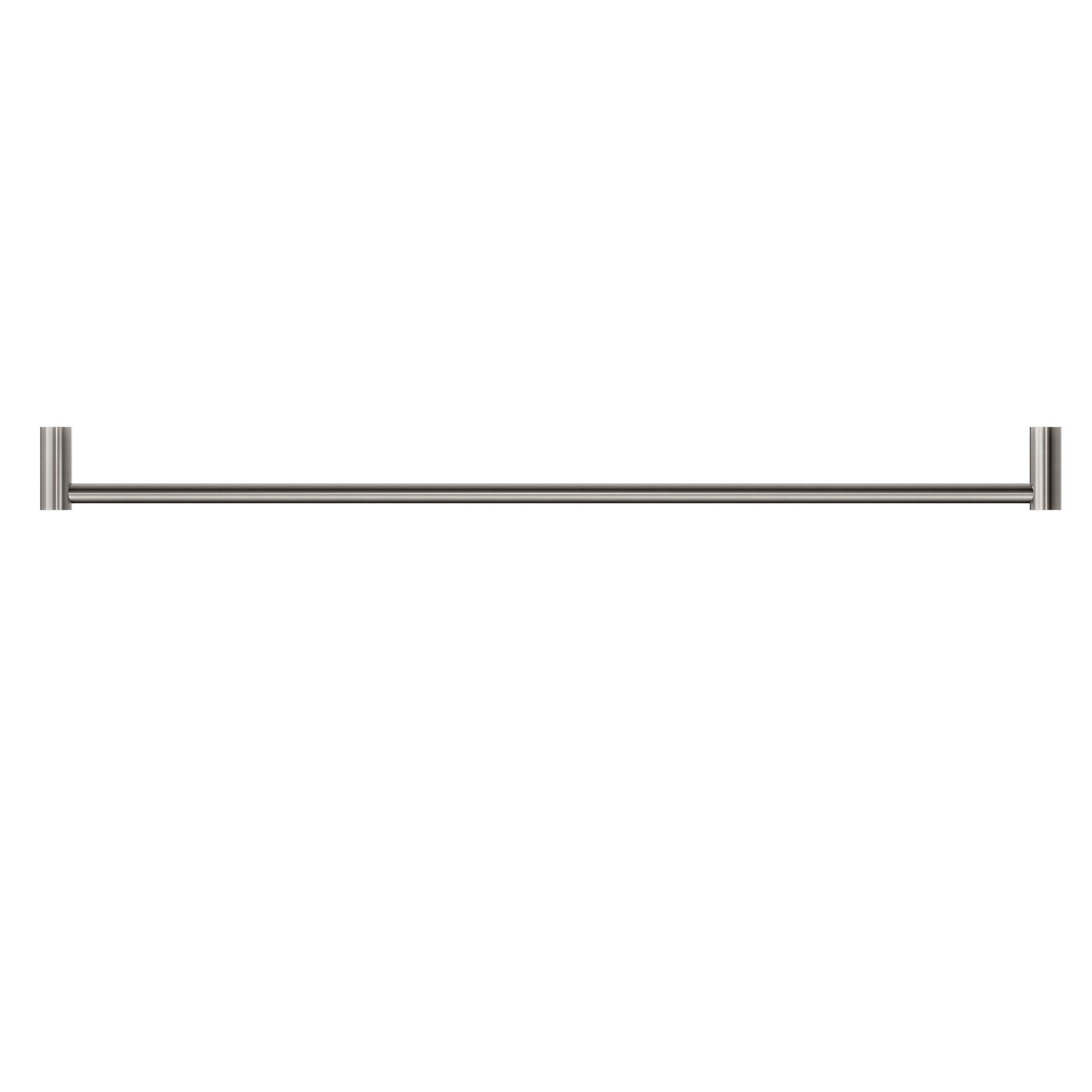 New Mecca Single Towel Rail 800mm Brushed Nickel