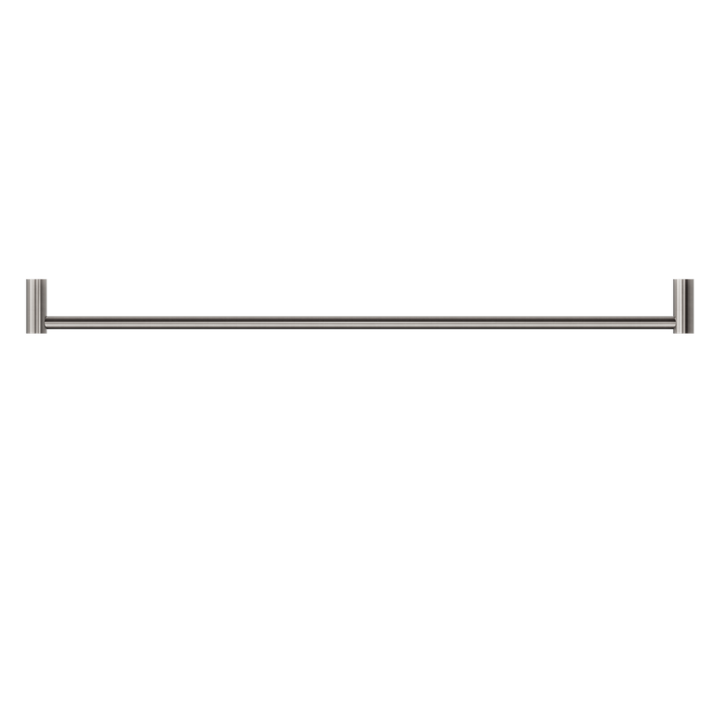 New Mecca Single Towel Rail 800mm Brushed Nickel