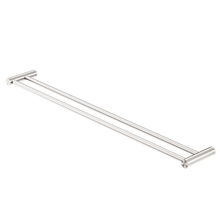 New Mecca Double Towel Rail 800mm Brushed Nickel