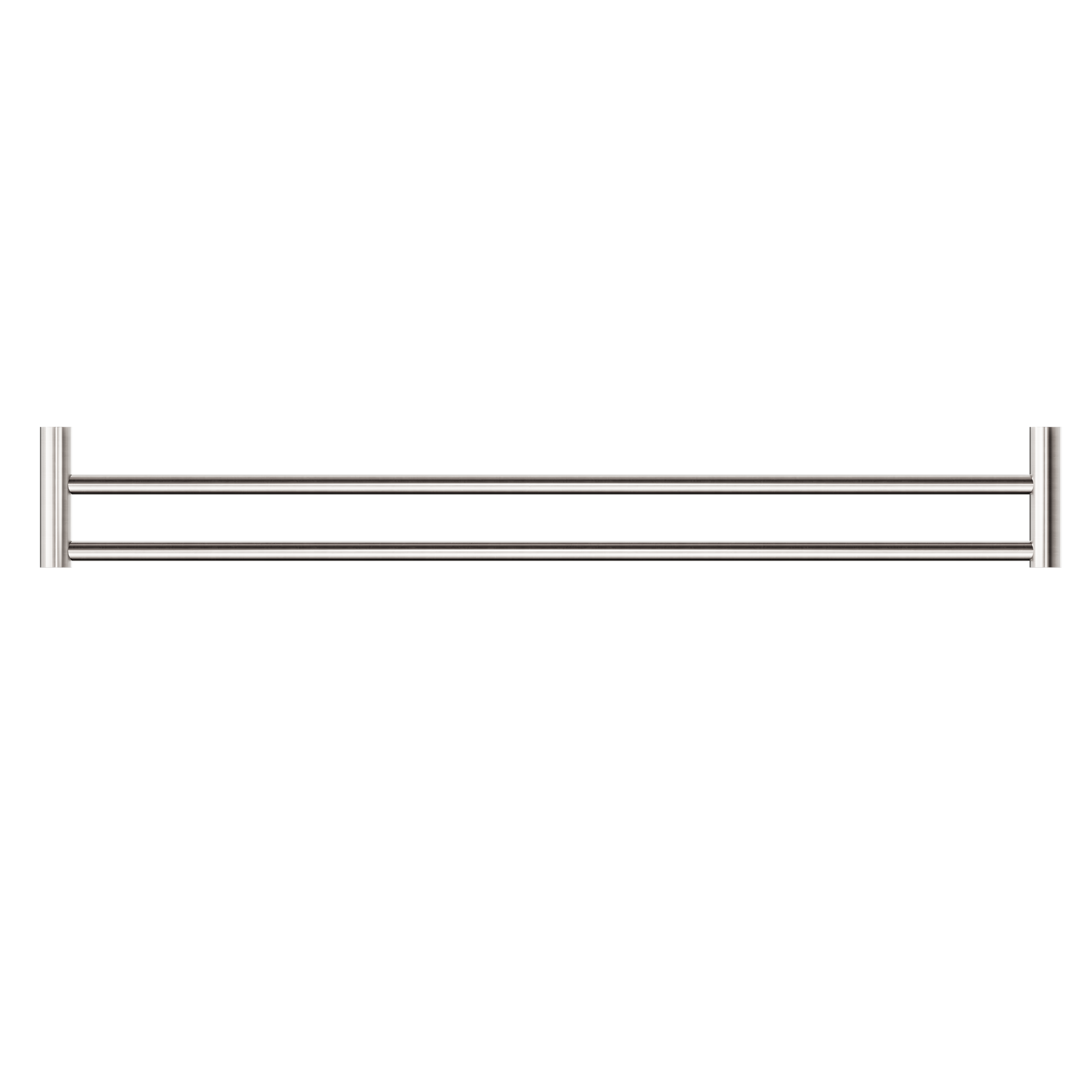 New Mecca Double Towel Rail 800mm Brushed Nickel