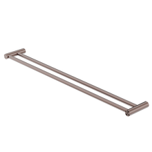 New Mecca Double Towel Rail 800mm Brushed Bronze