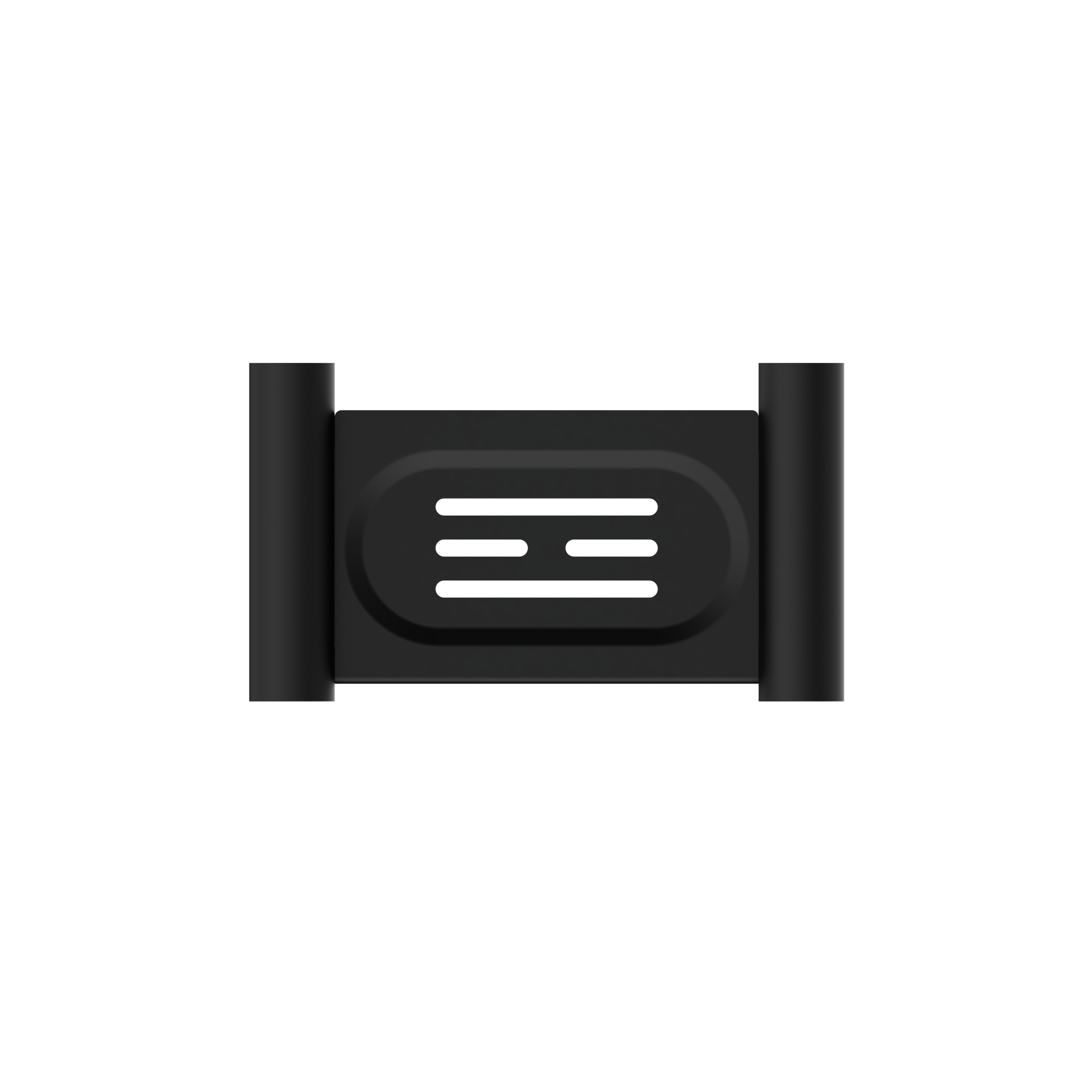 New Mecca Soap Dish Holder Matte Black