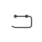 New Mecca Toilet Roll Holder Matte Black