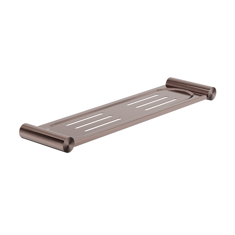 New Mecca Metal Shower Shelf Brushed Bronze