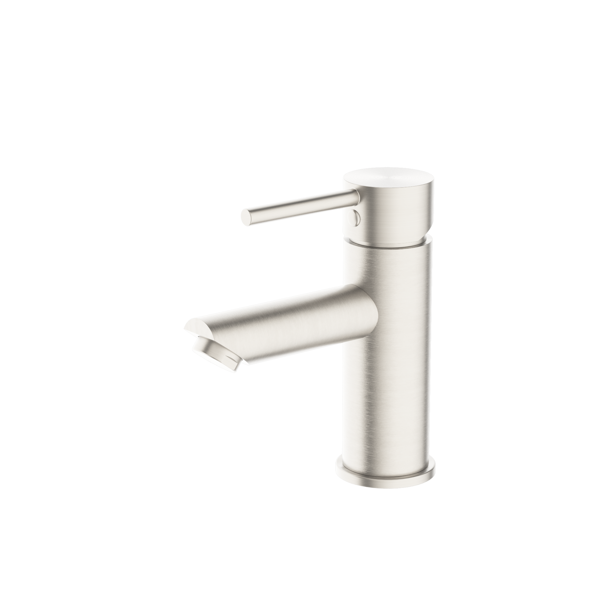 Dolce Basin Mixer Straight Spout Brushed Nickel