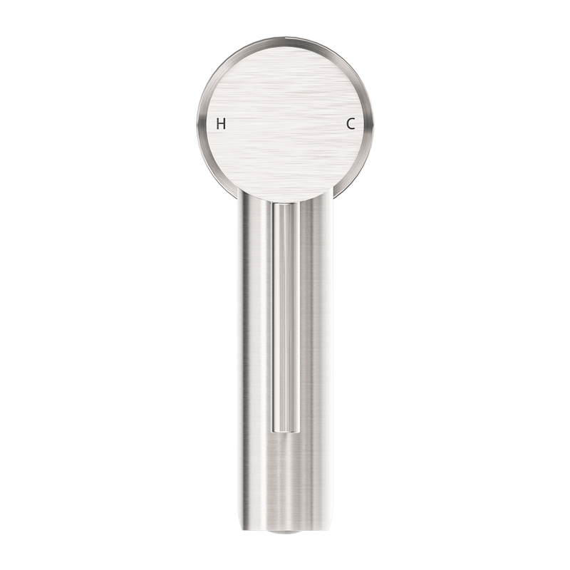 Dolce Basin Mixer Straight Spout Brushed Nickel