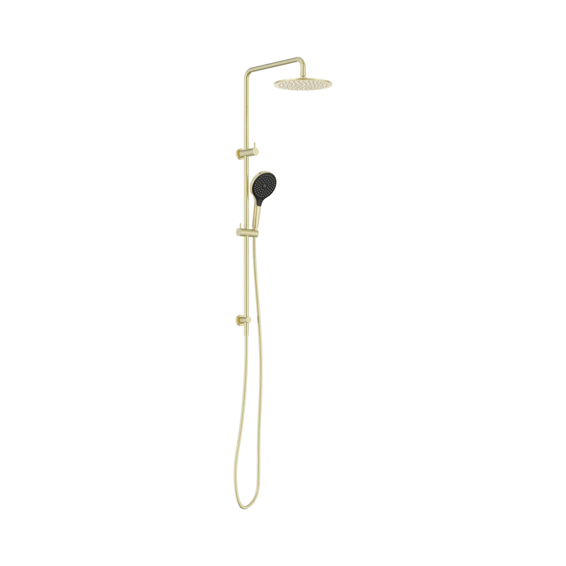 Round Twin Shower With Air Shower II Brushed Gold