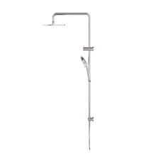 Round Twin Shower Brushed Nickel