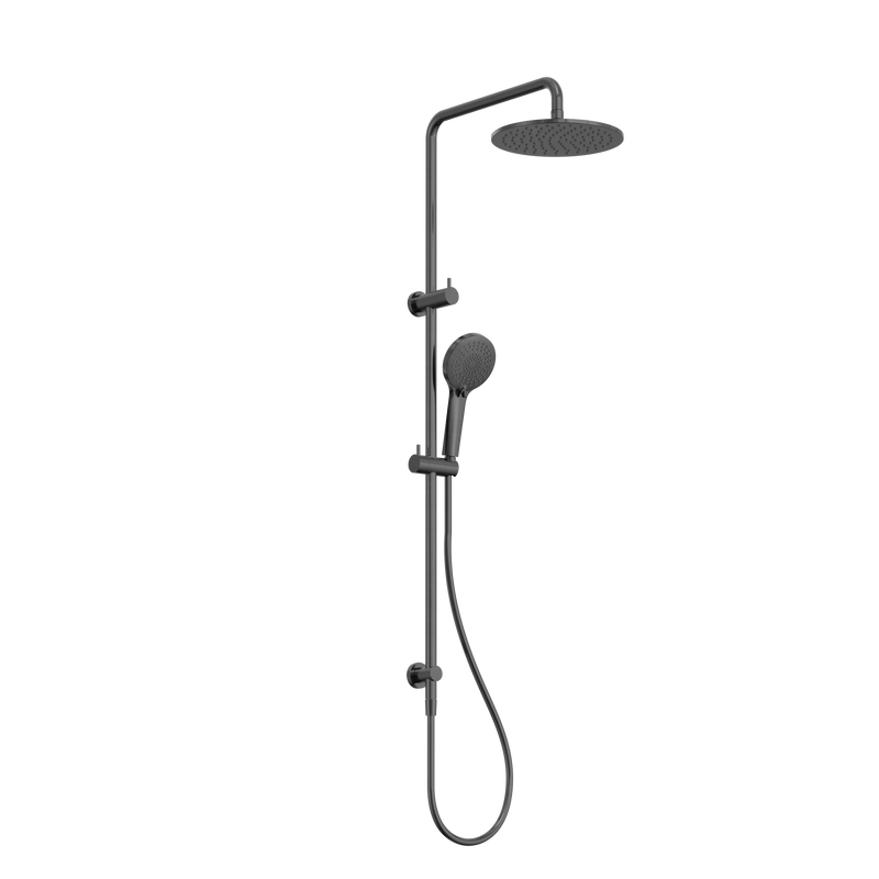 Round Twin Shower Gun Metal