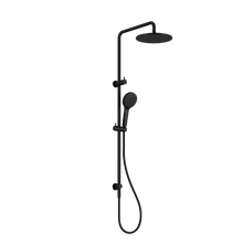 Round Twin Shower Matte Black