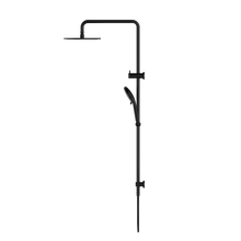Round Twin Shower Matte Black