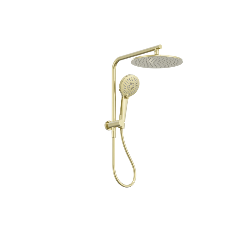 Mecca 2 In 1 Twin Shower Brushed Gold