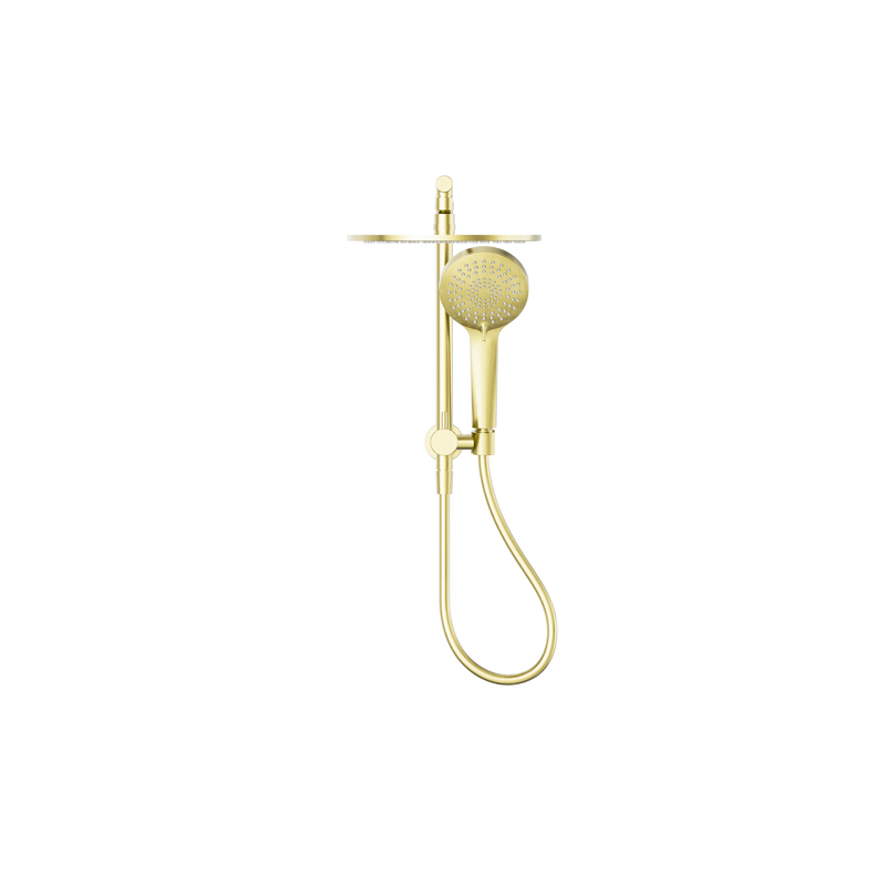 Mecca 2 In 1 Twin Shower Brushed Gold