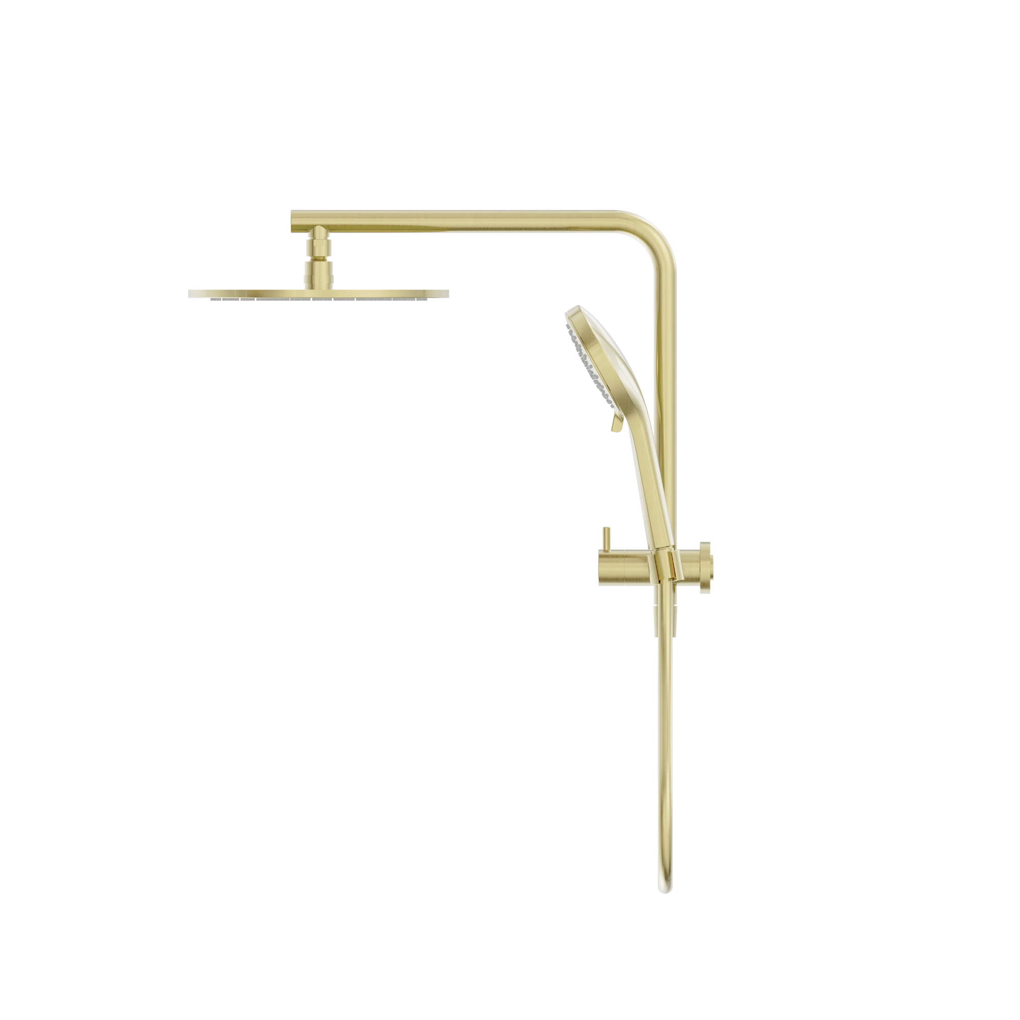 Mecca 2 In 1 Twin Shower Brushed Gold