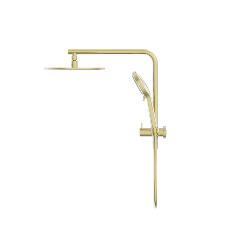 Mecca 2 In 1 Twin Shower Brushed Gold