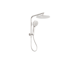 Mecca 2 In 1 Twin Shower Brushed Nickel
