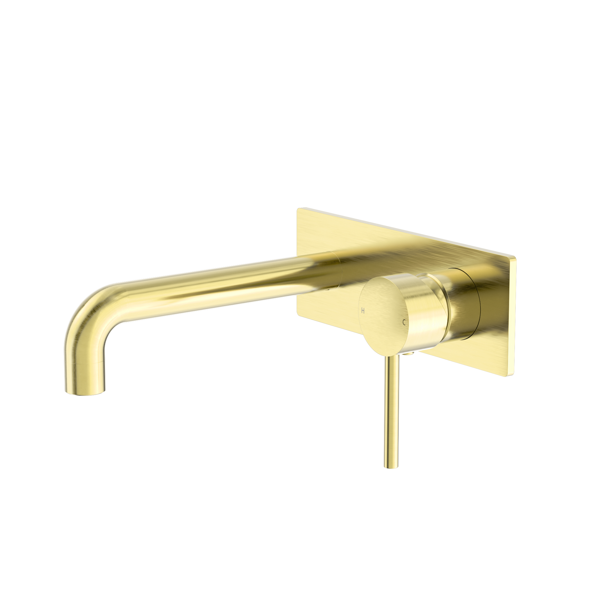 Dolce Wall Basin/Bath Mixer Brushed Gold