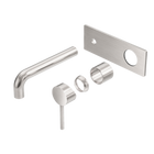 Dolce Wall Basin/Bath Mixer Trim Kits Only Brushed Nickel