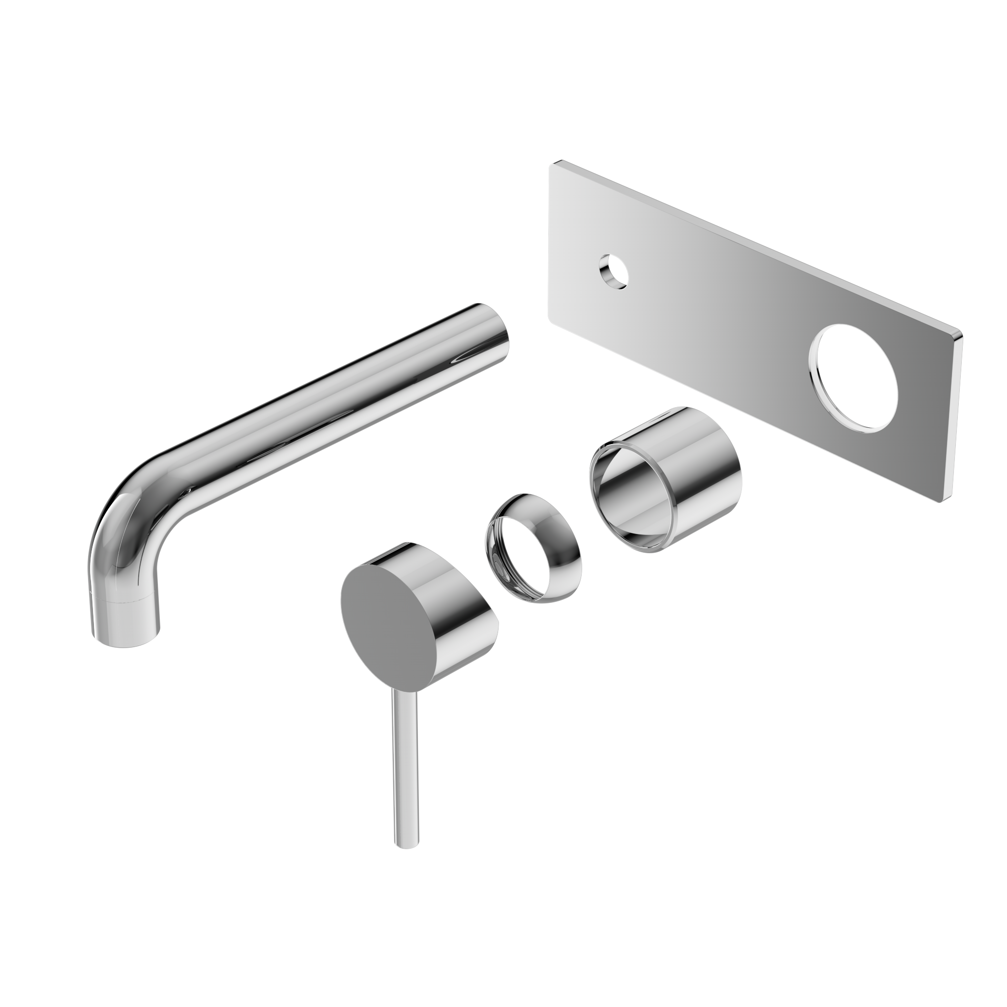 Dolce Wall Basin/Bath Mixer Trim Kits Only Chrome