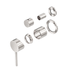 Dolce Shower Mixer With Diverter Separate Back Plate Trim Kits Only Brushed Nickel