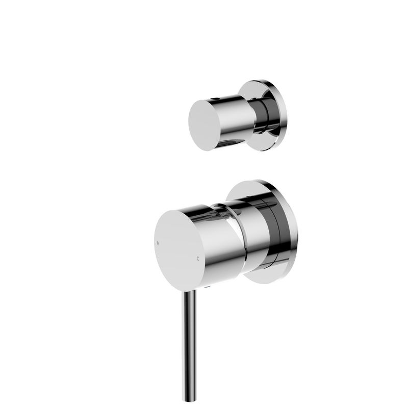 Dolce Shower Mixer With Diverter Separate Back Plate Chrome