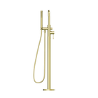 Opal Freestanding Bath Mixer With Hand Shower Brushed Gold