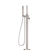 Opal Freestanding Bath Mixer With Hand Shower Brushed Nickel