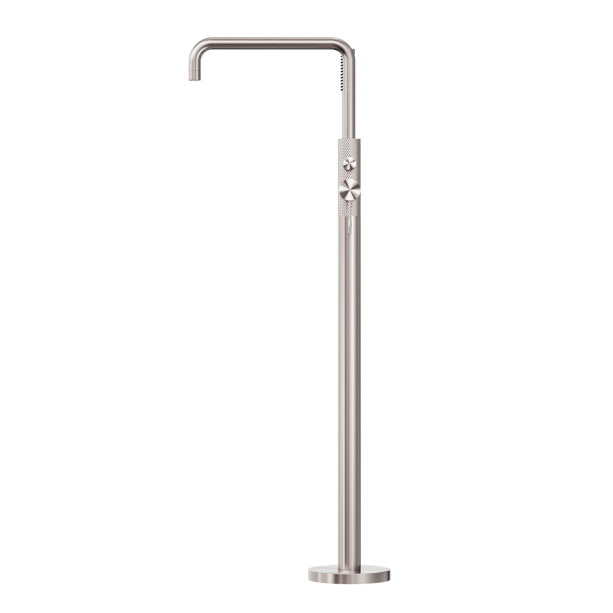 Opal Freestanding Bath Mixer With Hand Shower Brushed Nickel