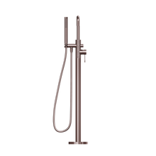 Opal Freestanding Bath Mixer With Hand Shower Brushed Bronze