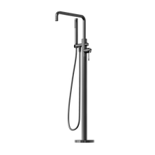 Opal Freestanding Bath Mixer With Hand Shower Graphite