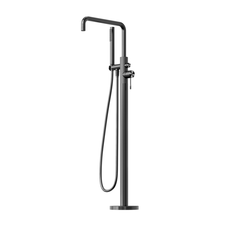 Opal Freestanding Bath Mixer With Hand Shower Graphite