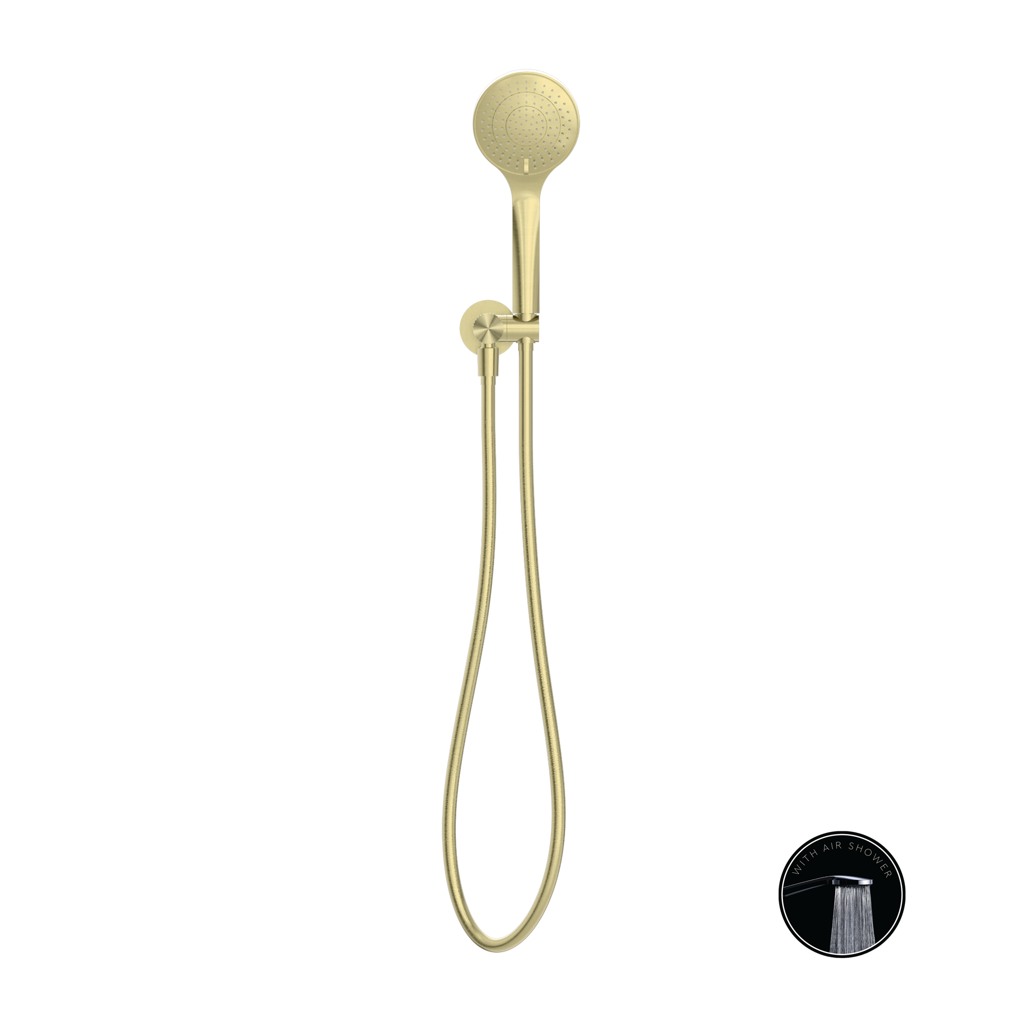 Opal Shower On Bracket With Air Shower Brushed Gold