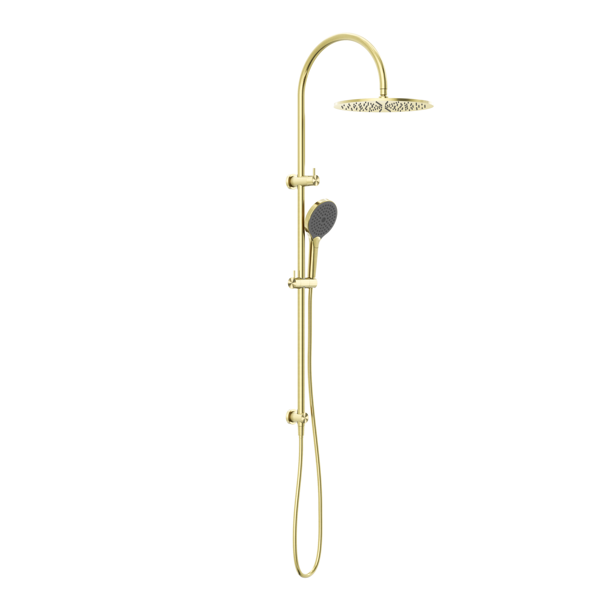 Opal Twin Shower With Air Shower II Brushed Gold
