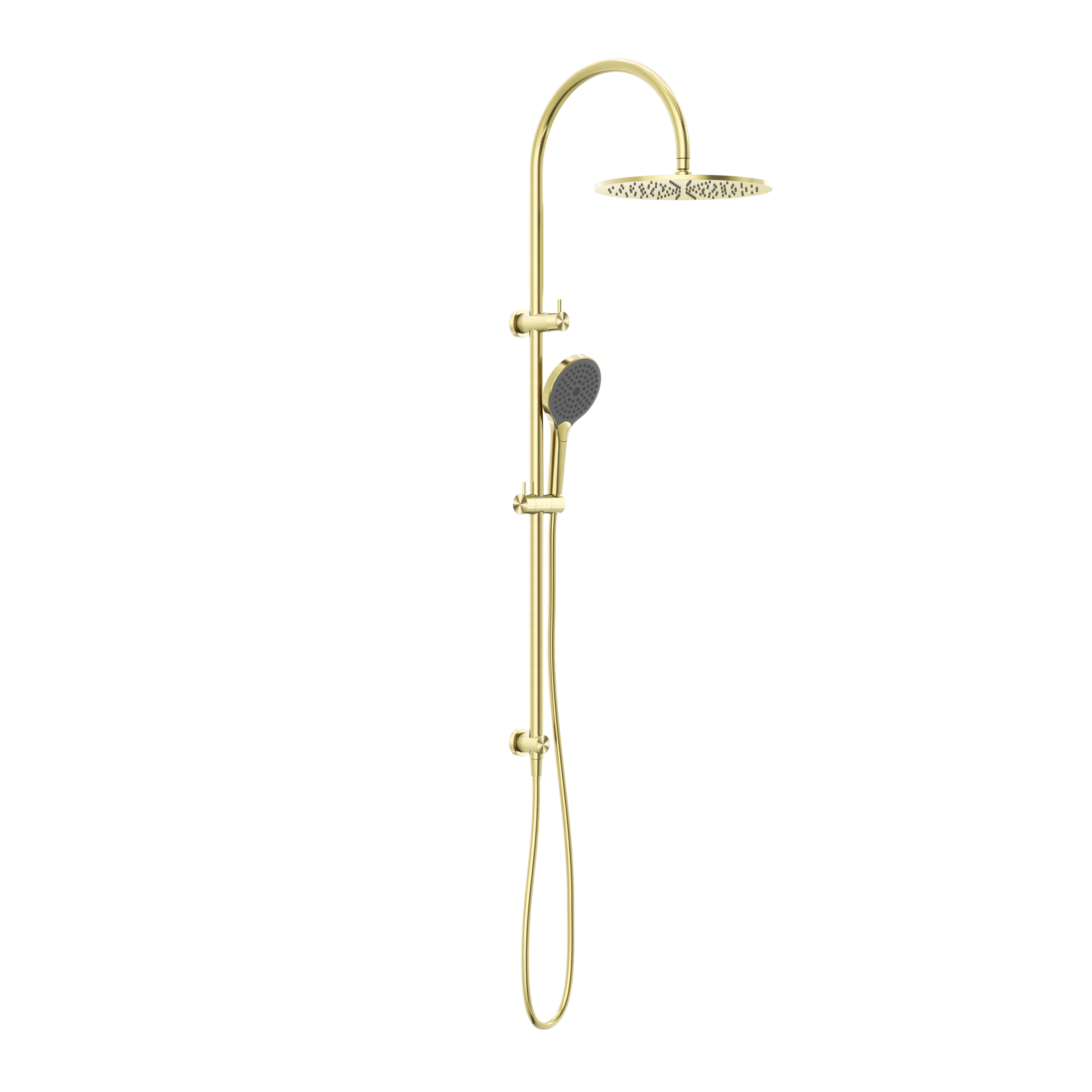 Opal Twin Shower With Air Shower II Brushed Gold