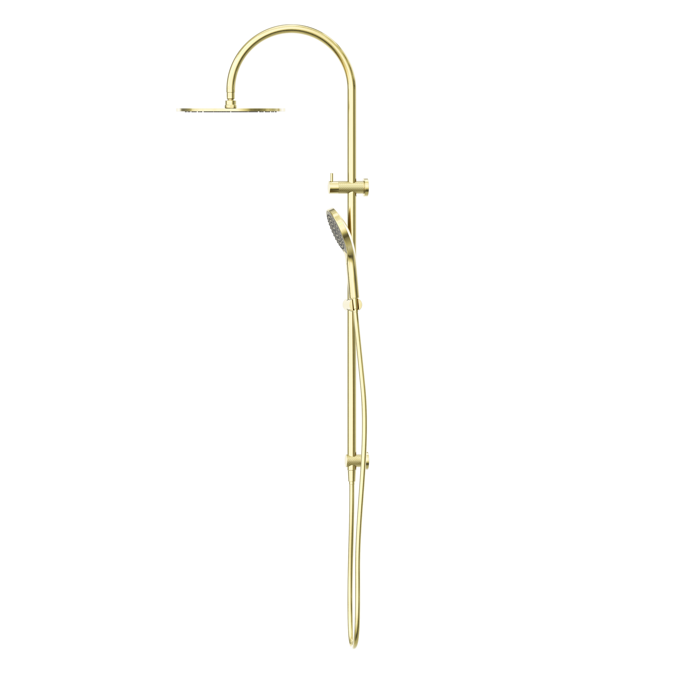 Opal Twin Shower With Air Shower II Brushed Gold