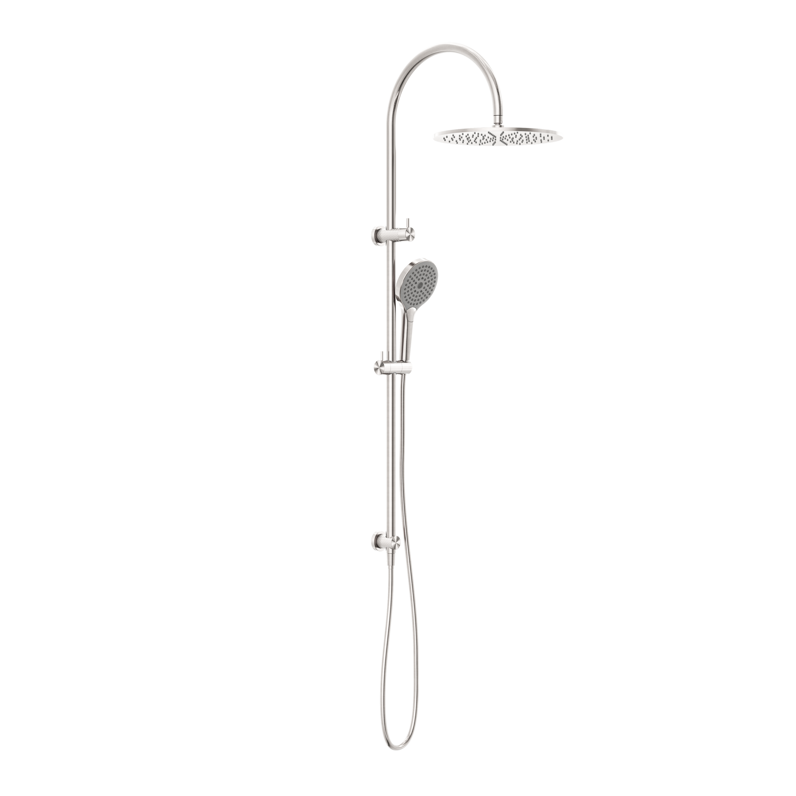 Opal Twin Shower With Air Shower II Brushed Nickel