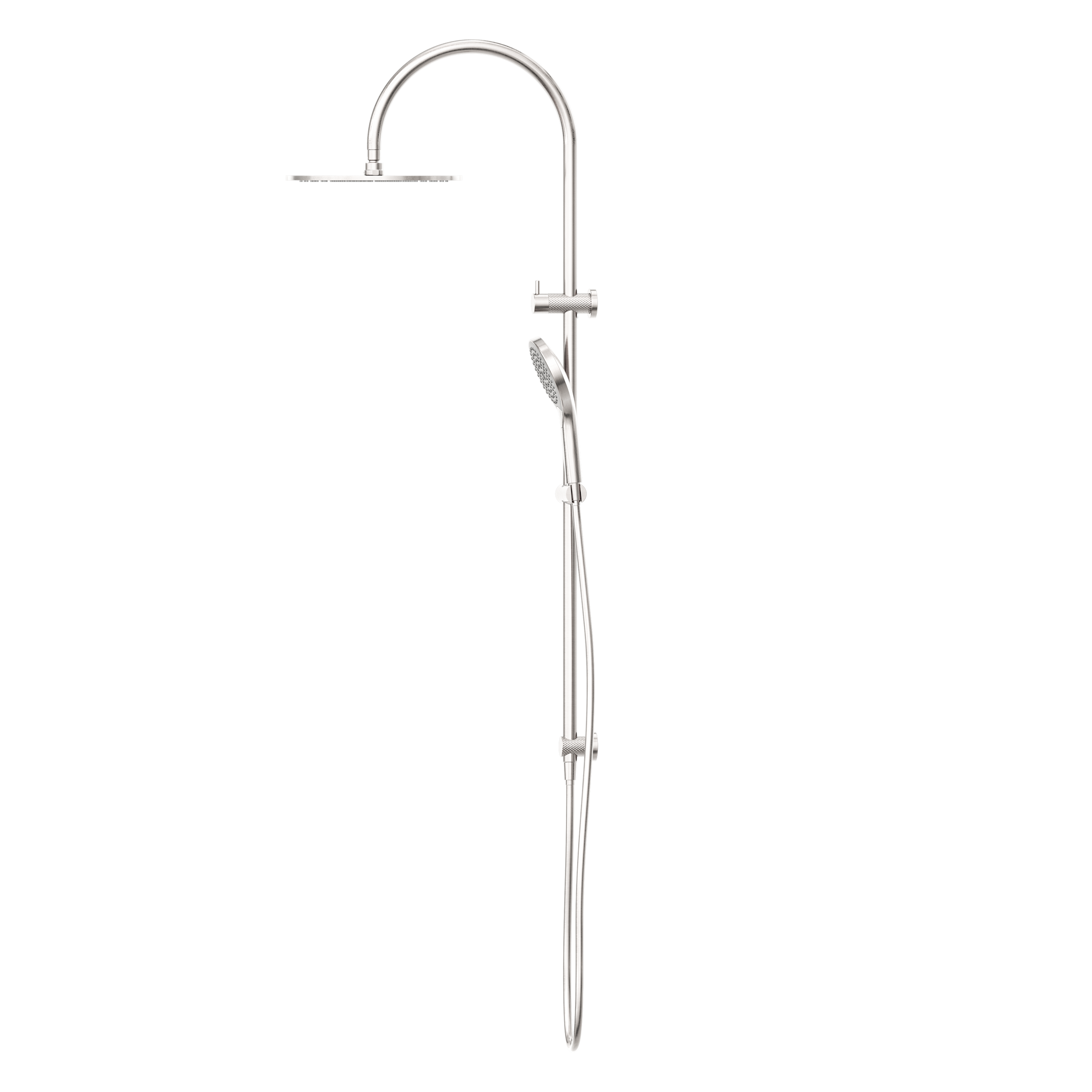 Opal Twin Shower With Air Shower II Brushed Nickel