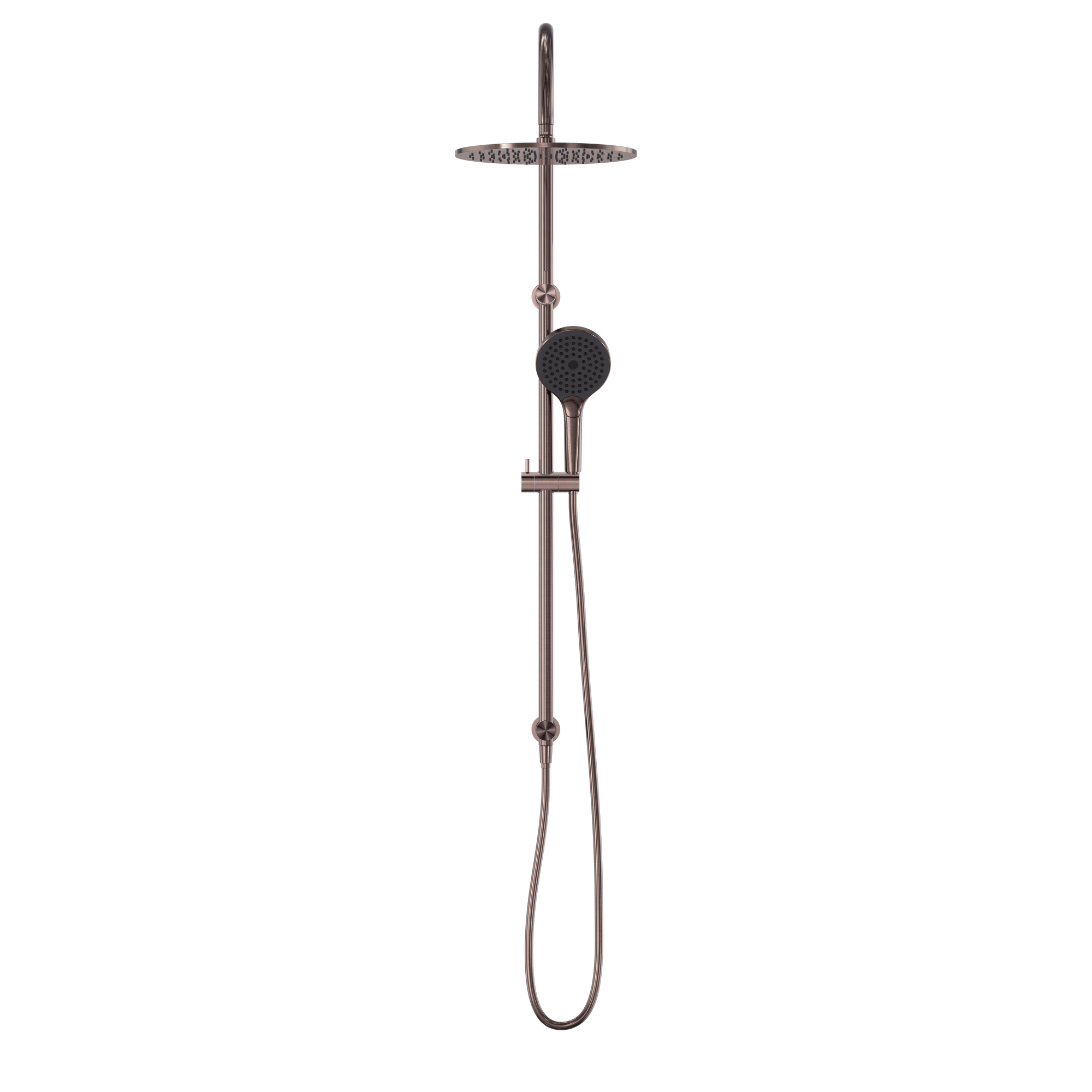 Opal Twin Shower With Air Shower II Brushed Bronze