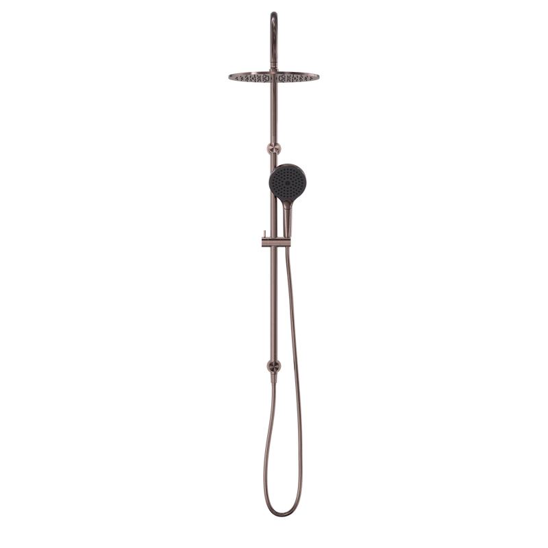 Opal Twin Shower With Air Shower II Brushed Bronze
